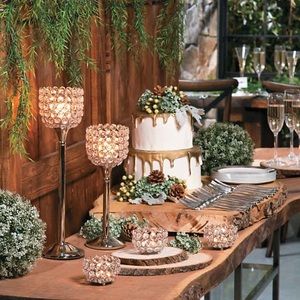 Crystal Bead Candle Holders wedding